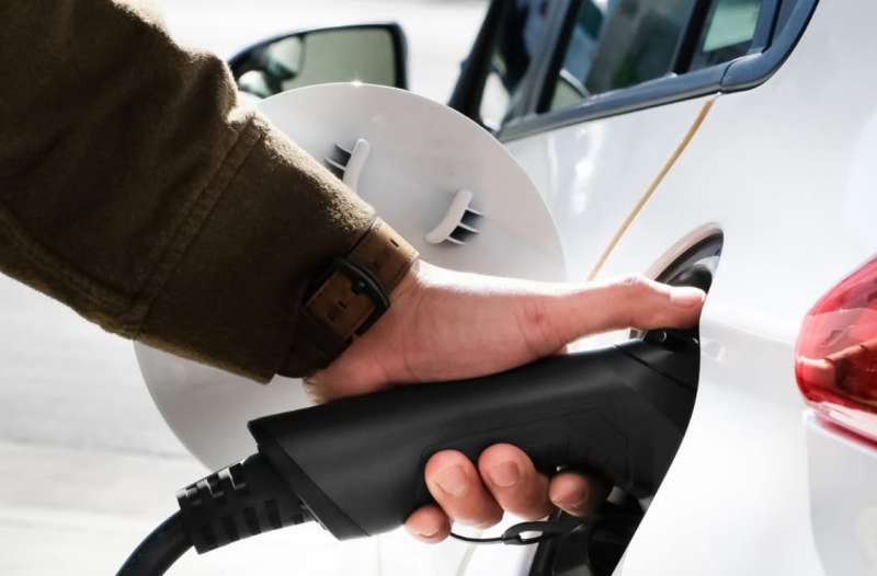 Momento de carga de un veh�culo el�ctrico. EPDA