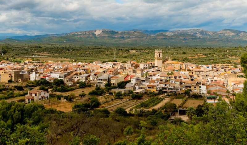 Vista del municipi de La Jana. EPDA