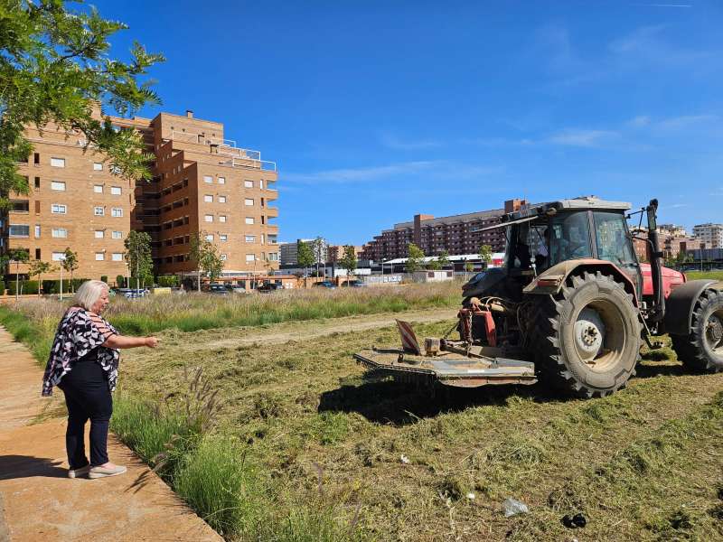 Foto limpieza solares.  EPDA