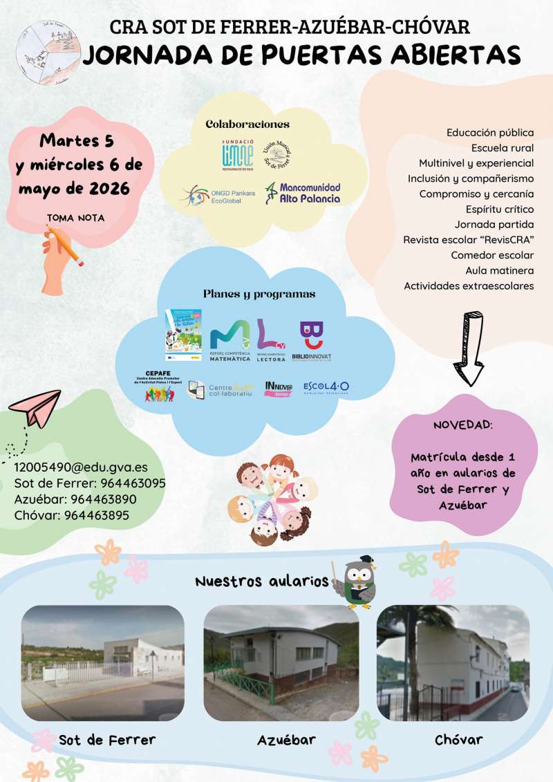 Cartel de la jornada de puertas abiertas. EPDA