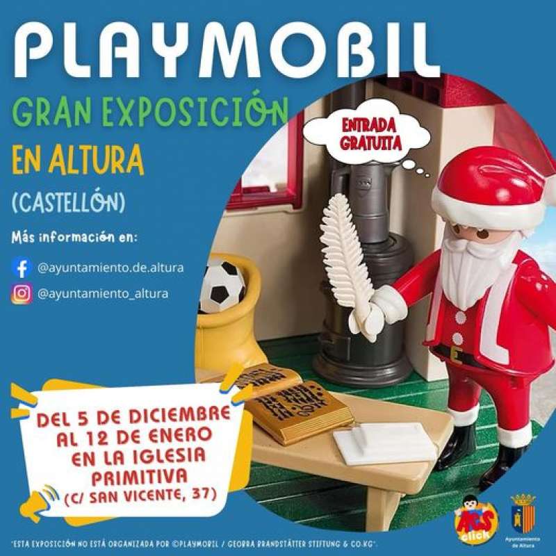 Cartel del evento de Playmobil en Altura. EPDA