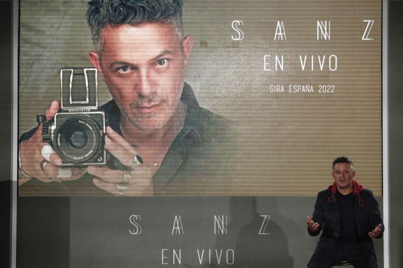  El cantante Alejandro Sanz presenta su gira por EspaÃ±a 