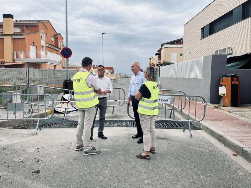 Obres per a la evaqaci daiges pluvials  Foto: Ajuntament de Burriana