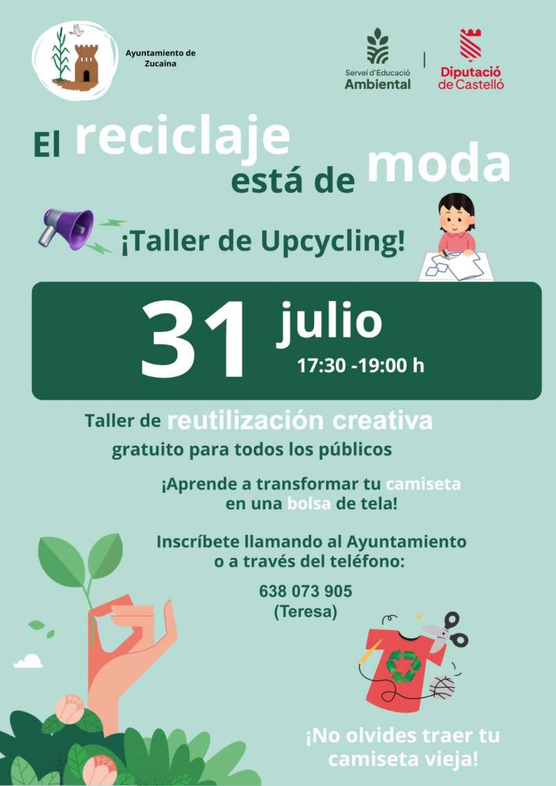 Taller de reciclaje textil en Zucaina. EPDA