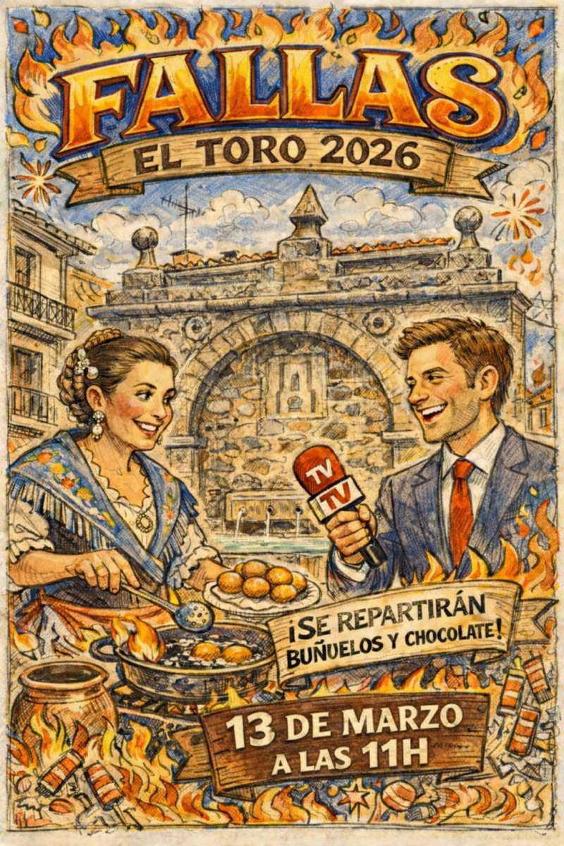 Cartel de las Fallas de El Toro. EPDA