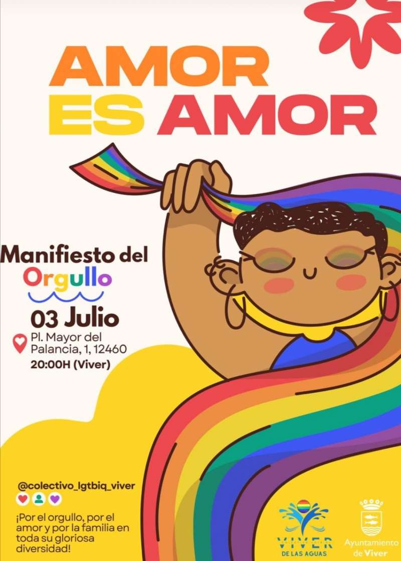 Cartel de la manifestacin del Orgullo en Viver. EPDA