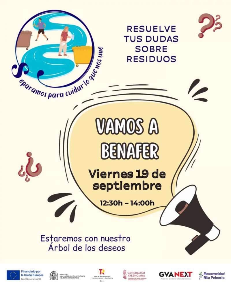 Cartel de la charla en Benafer. EPDA