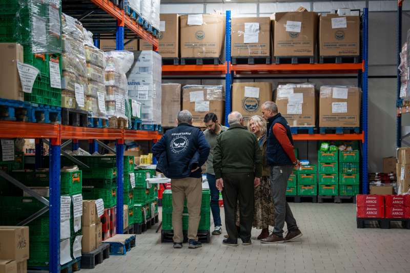Visita al banco de alimentos.  EPDA 