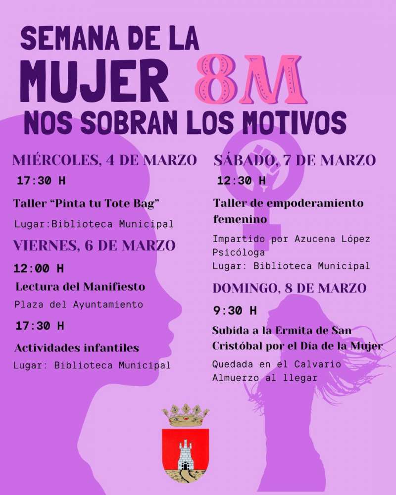 Cartel de la Semana de la Mujer. EPDA