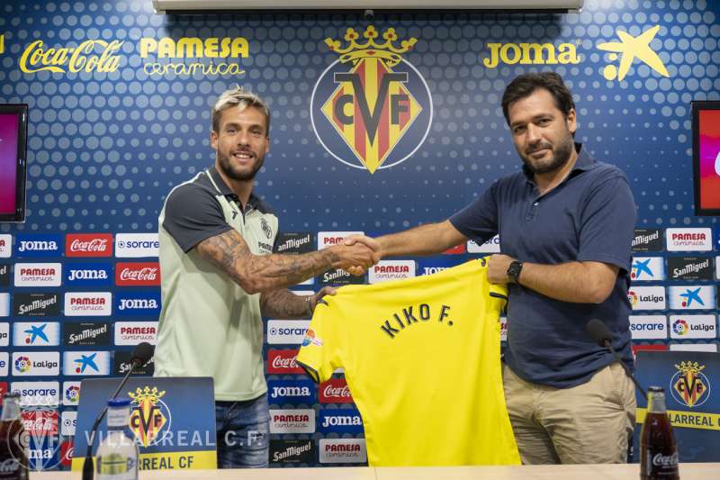 Kiko Femenía, presentado como nuevo jugador del Villarreal. FoOto: Villarreal CF /EPDA