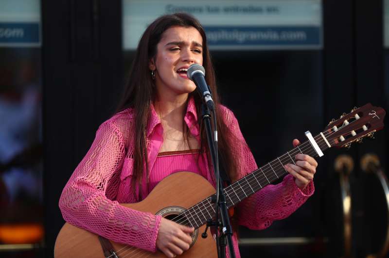 La cantante Amaia durante un concierto en Madrid. EFE/Miguel Oses/Archivo
