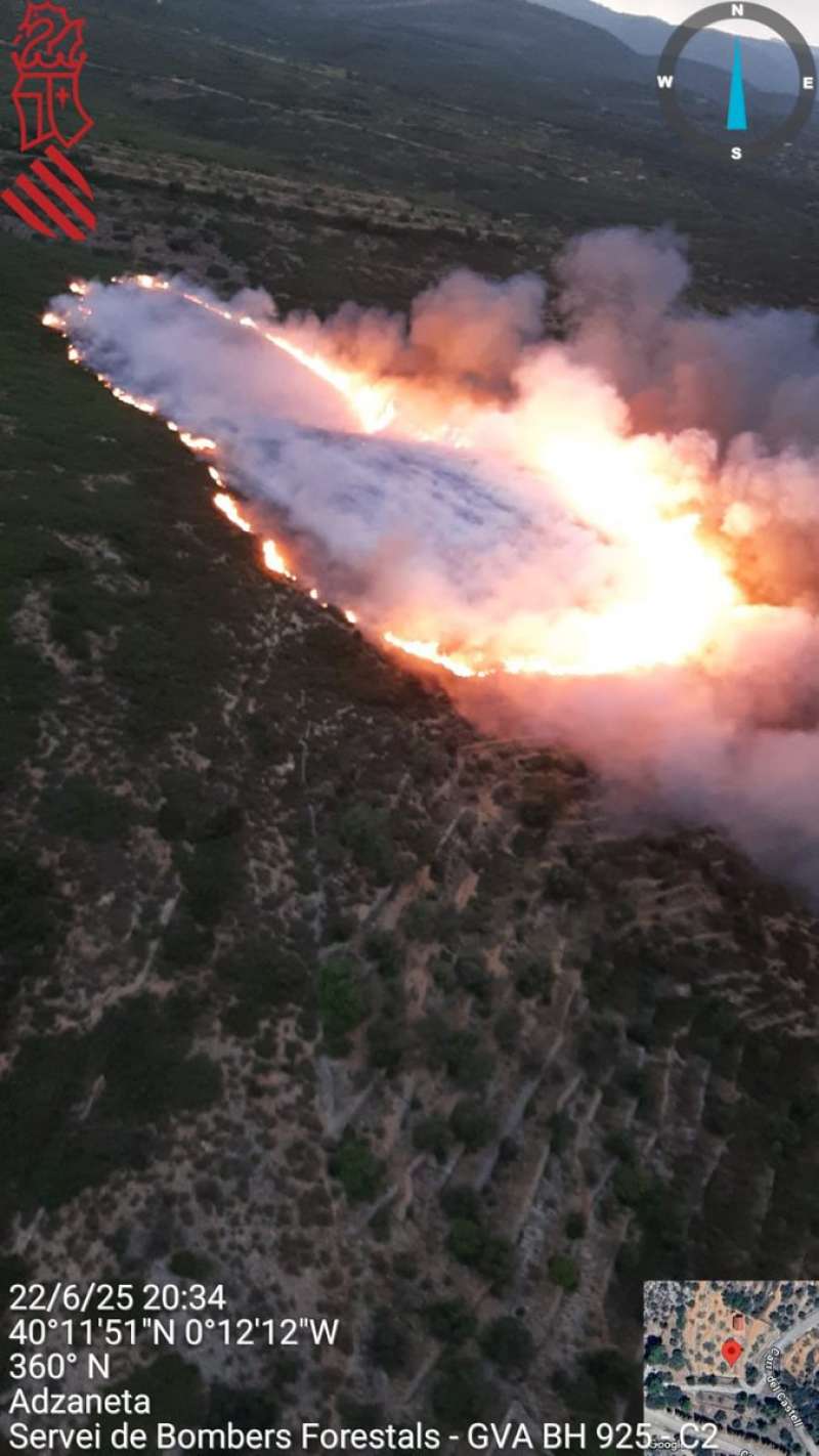 Foto del fuego. EPDA