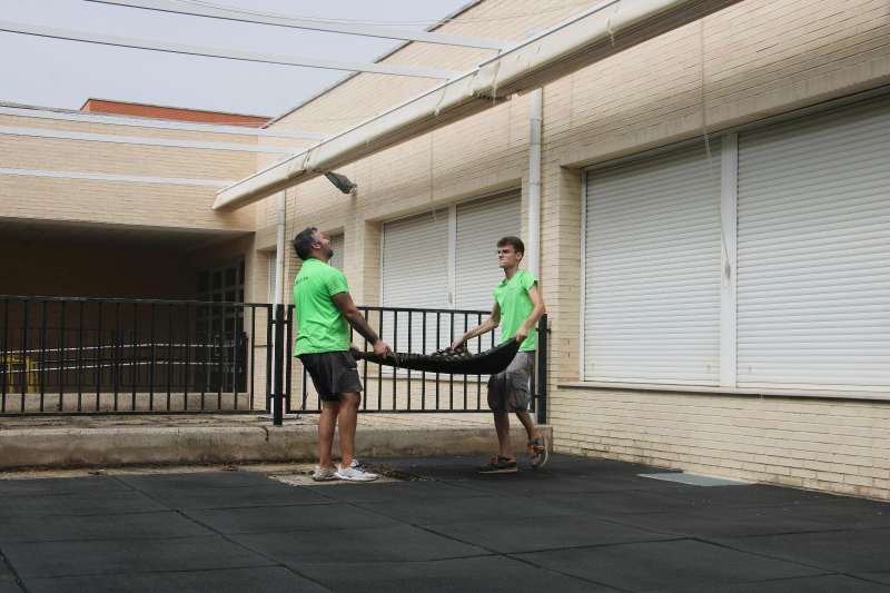 Obres a les escoles  Foto: Ajuntament de Castell 