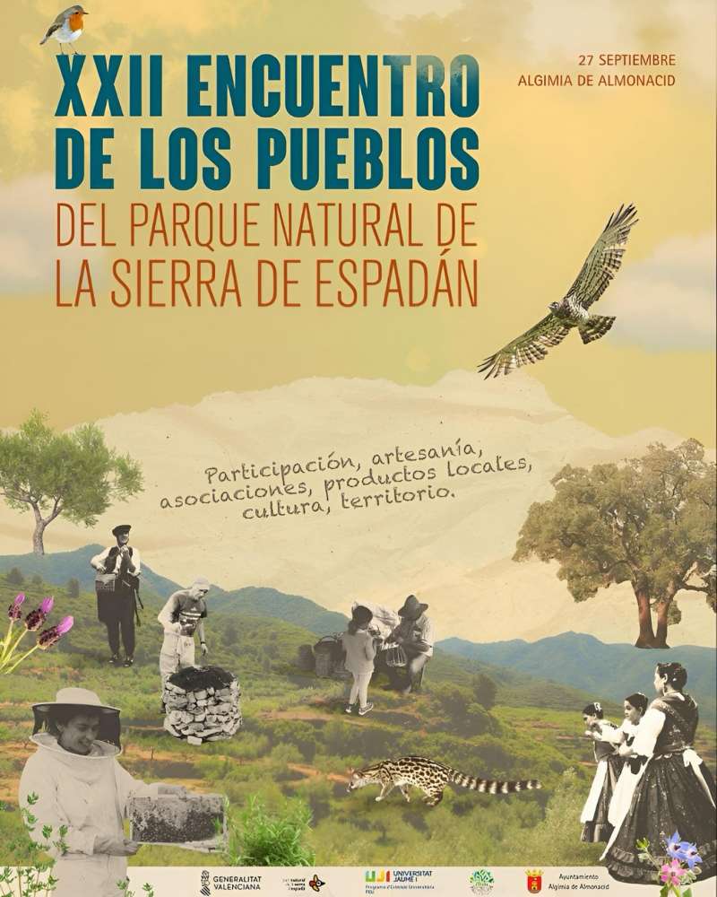 Cartel del XXII Encuentro de pueblos. EPDA