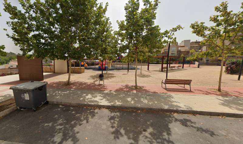 El parque de lAlcora en el que se han detectado las sustancias venenosas.  Foto: Google Maps