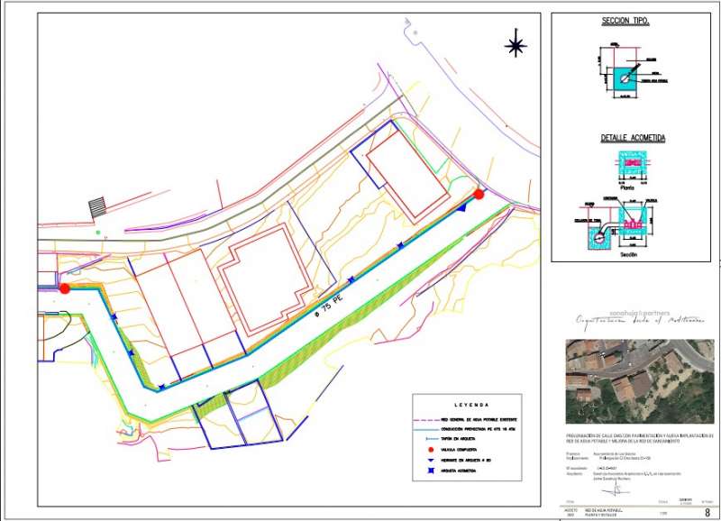 Plano de la zona donde se va a llevar a cabo el proyecto de apertura y prolongaciÃ³n de la calle Oms con la CV-159. /EPDA