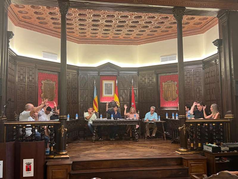 Imagen del pleno del Ayuntamiento de Segorbe. EPDA