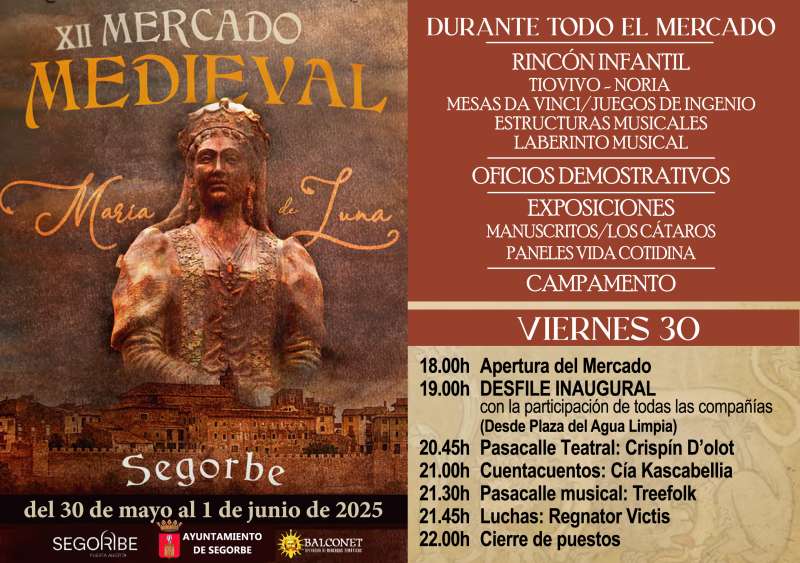 Actividades del Da 30 de mayo del Mercado Medieval. EPDA