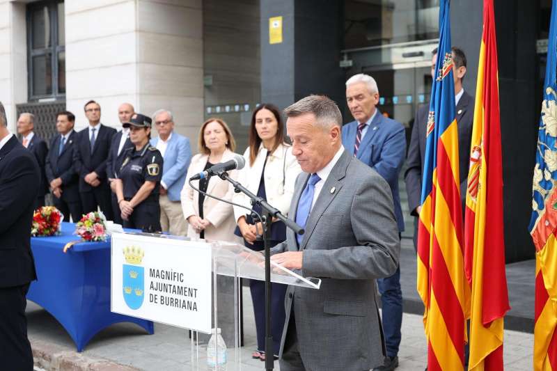 Actos de la Polica Local de Burriana en honor a su patrn San Miguel Arcngel.  EPDA 