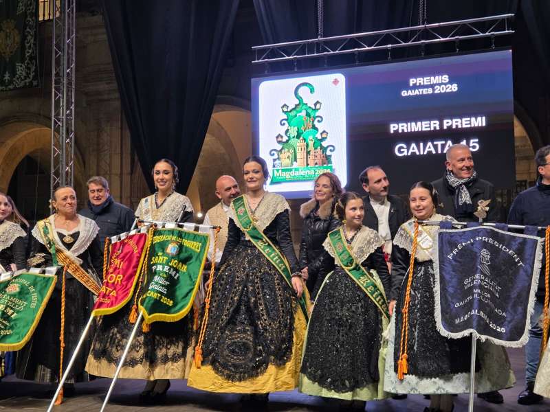 Entrega de premios de las gaiatas en las fiestas de la Magdalena 2026.  EPDA
