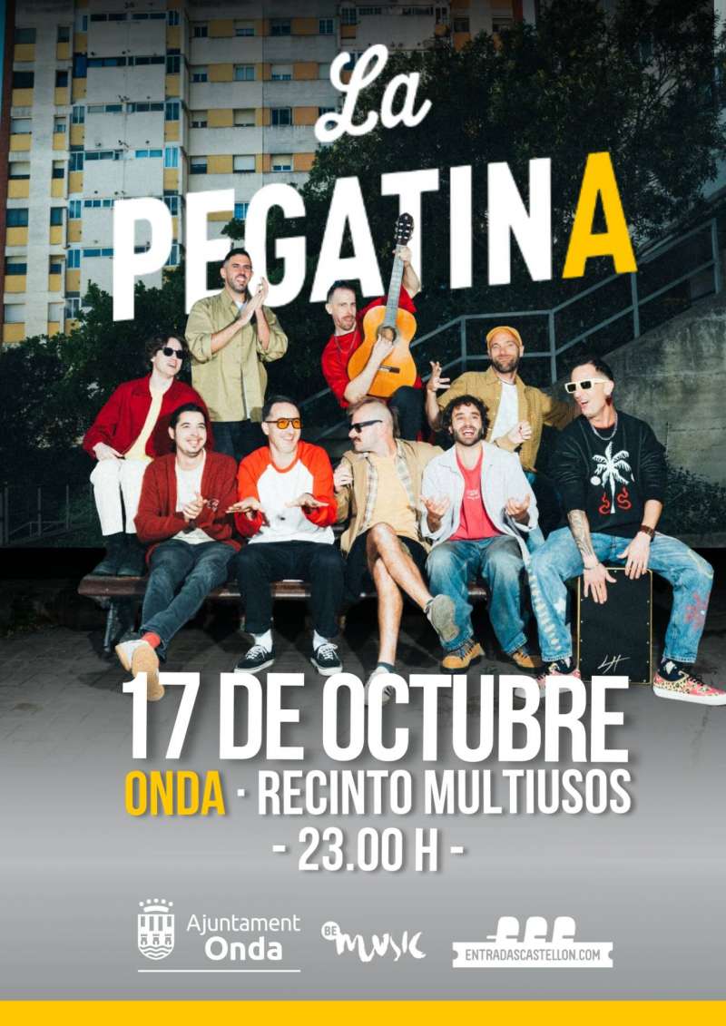 Cartel del concierto de La Pegatina para la Fira dOnda 2026.  EPDA 