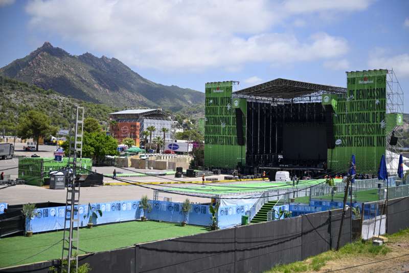 Vista general del recinto del Festival Internacional de Benicssim (FIB) que abre este jueves. EFEAndreu Esteban
