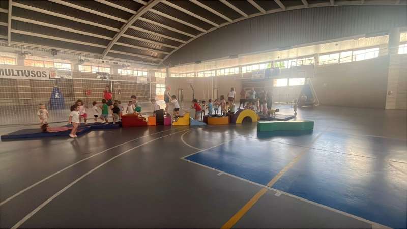 Los ms pequeos disfrutando de uno de los juegos. EPDA