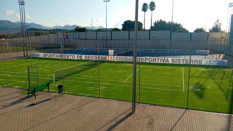 Pista de tenis renovada. EPDA