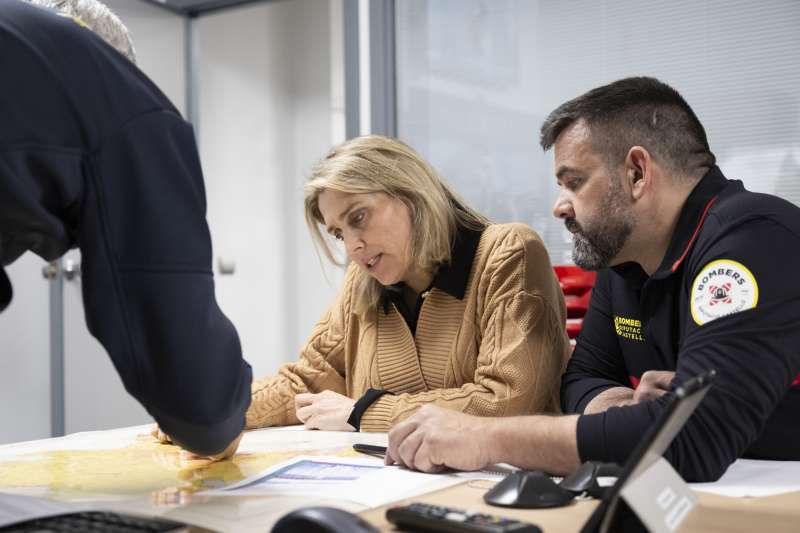 La presidenta de la Diputaci�n de Castell�n, Marta Barrachina, y el diputado David Vicente.  EPDA