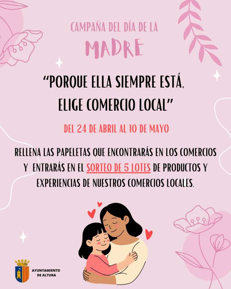 Cartel de la campa�a de comercio de Altura. EPDA