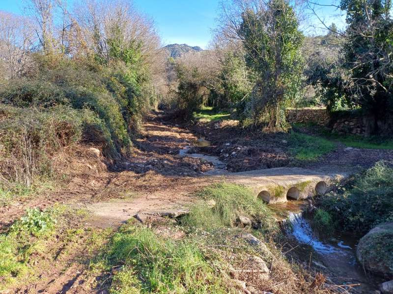 Trabajos de limpieza del barranco de Algimia de Almonacid. EPDA