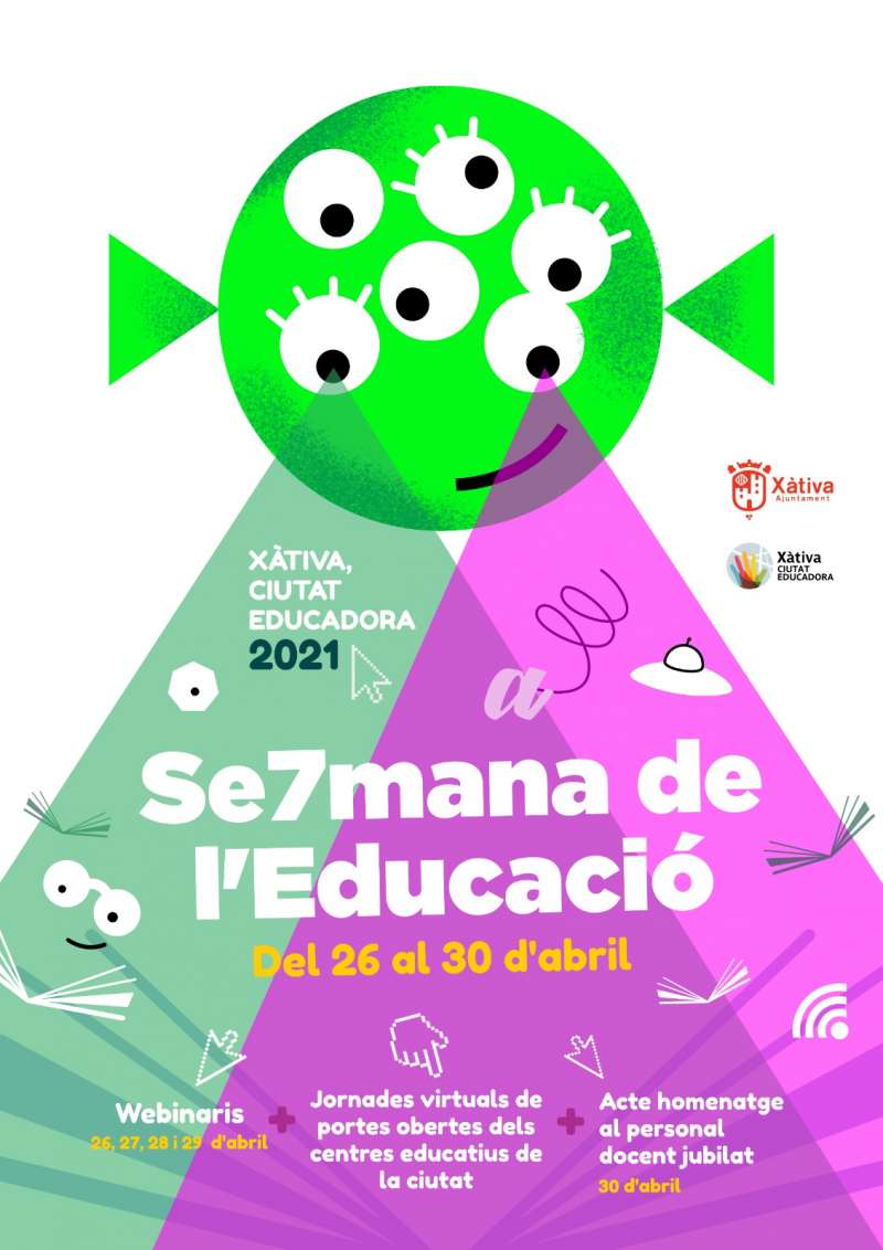 Cartel de la Semana de la Educación de Xàtiva.