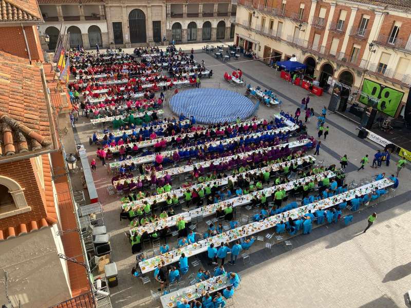 Festa de les Quintes en la Plaza Mayor de Nules. EPDA