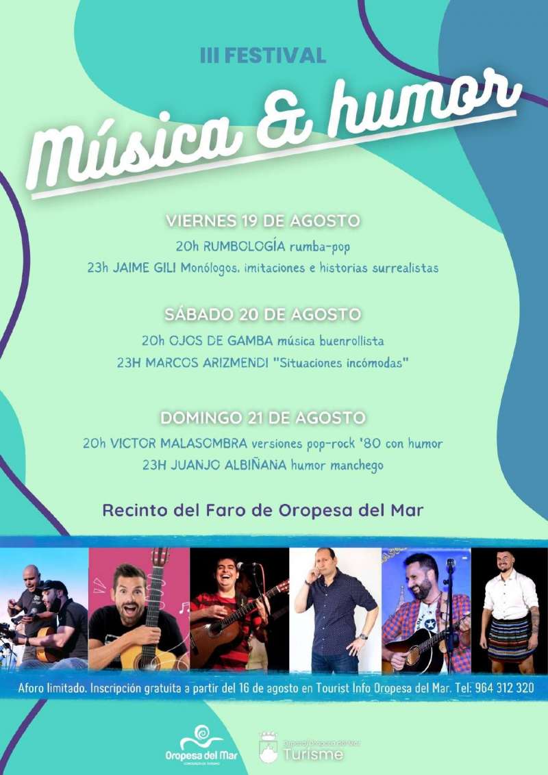 Cartel festival Música y Humor 2022. / EPDA