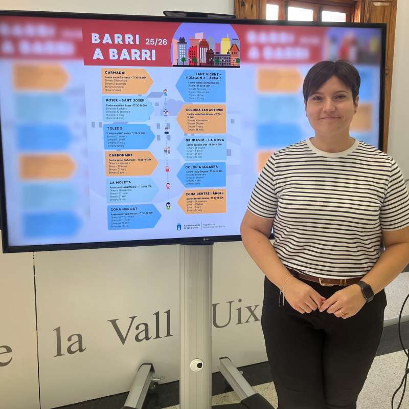 Presentacin del programa y calendario del proyecto Barri a Barri de la Vall dUix.  EPDA 