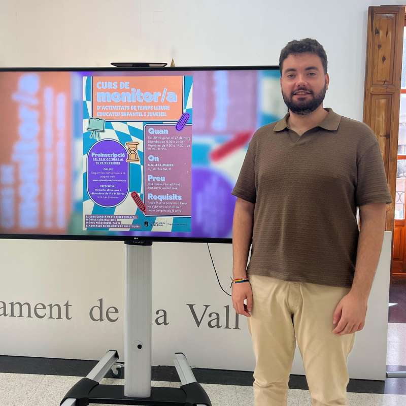 Manel Agea, concejal de Juventud del Ayuntamiento de la Vall dUix.  EPDA 