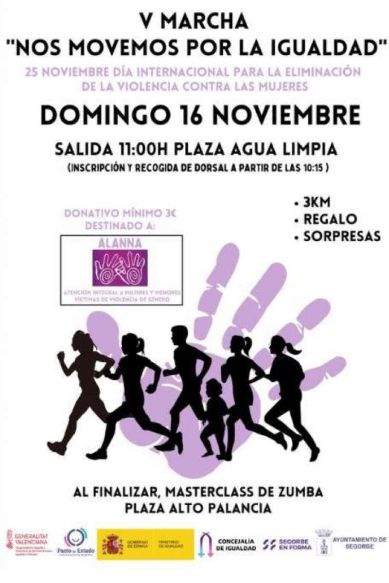 Cartel de la marcha solidaria. EPDA