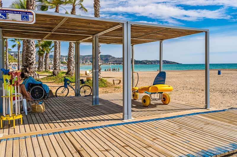 Benicssim ampla a ms de 100 horas semanales en el servicio de bao asistido en sus playas para 2025. EPDA