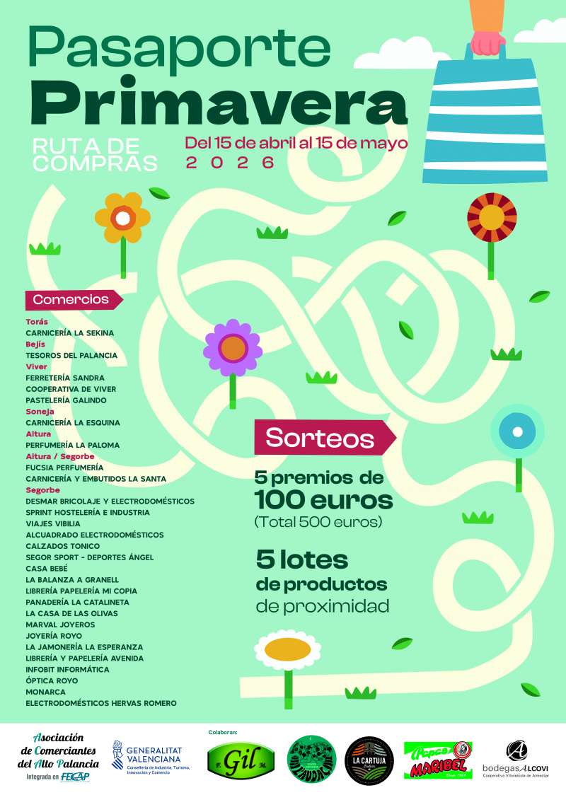 Cartel de la campa�a de comercio. EPDA