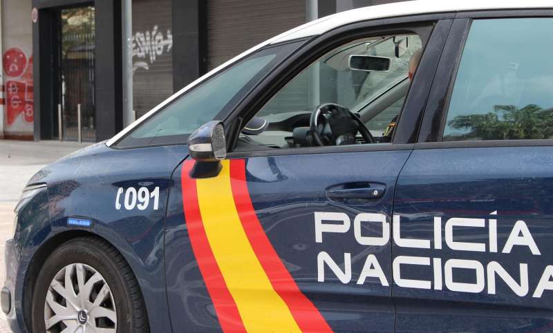Un coche de la Policía Nacional en una fotografía facilitada por el CNP.
