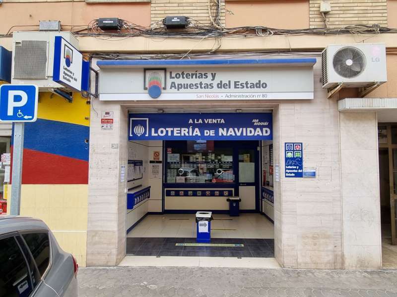 Imagen de archivo de una administraci�n de Loter�a.  EPDA
