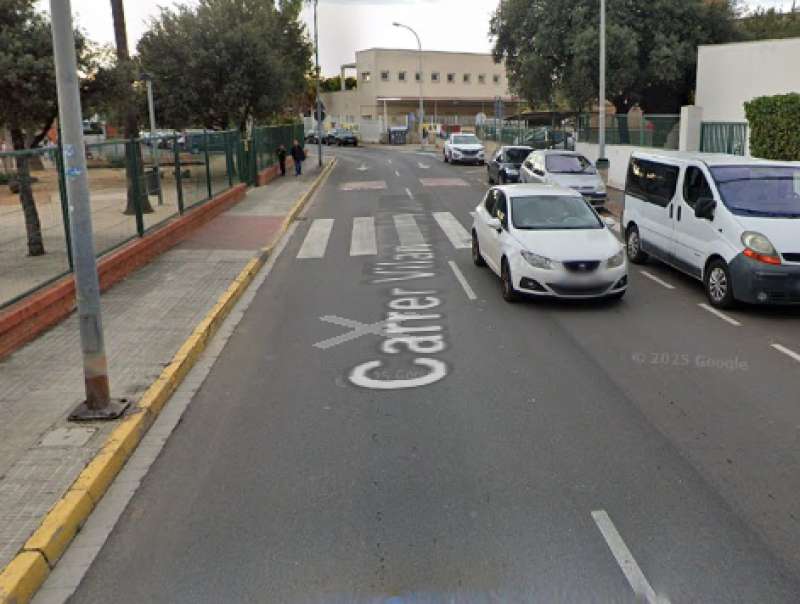Un tramo de la calle Vilanova i la Geltr de Vila-real. EPDA