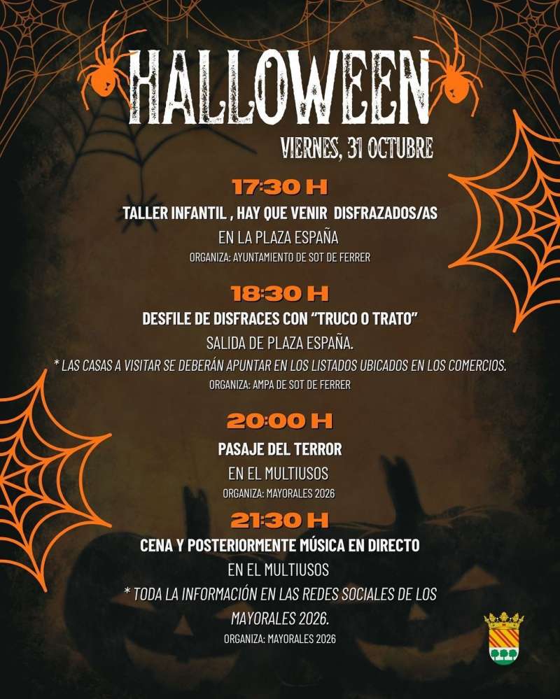 Programa de Halloween de Sot de Ferrer. EPDA