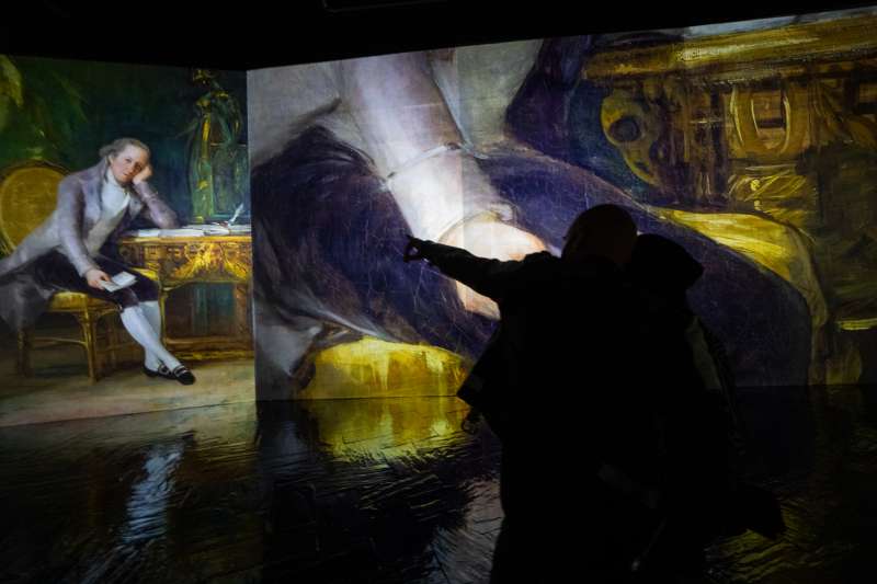 El ateneo ofrece una experiencia multimedia que nos mete dentro de los cuadros de Goya. /EPDA